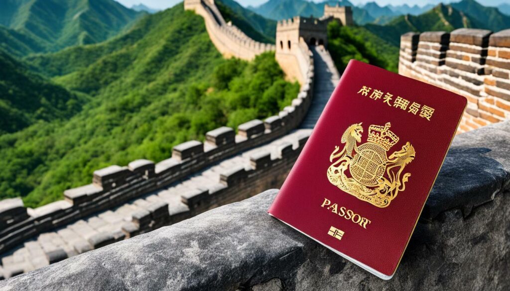 tourist visa for china from uk